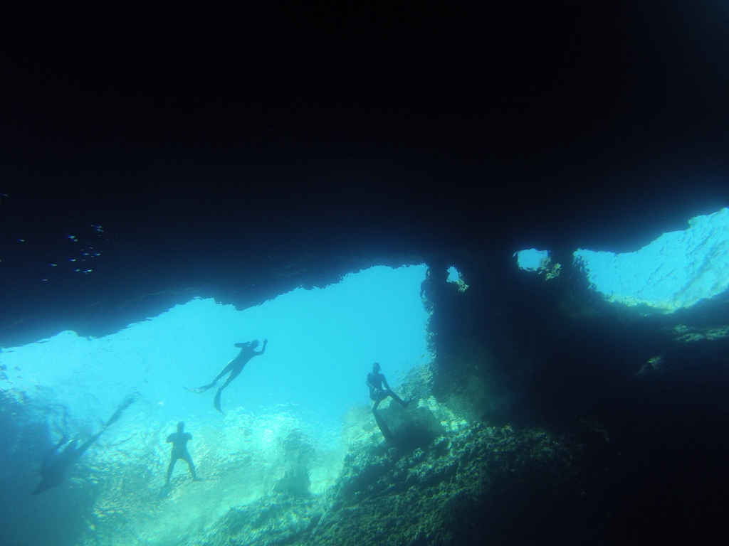 Croatia underwater cave